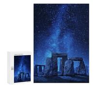 Featured Design: Stonehenge Under The Stars -1, 300 PCS, Wooden Jigsaw Puzzle for Adults, Home Décor Activity - to Assemble, Frame And Display