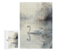 Featured Design: Swan in Misty Lake, 300 PCS, Challenging Puzzle for Adults, Gift for Winter Evenings, for Relaxing Solo Or Group Play
