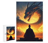 Featured Design: The Legend Dragon, 1000 PCS, Decorative Jigsaw for Grown-Ups, Creative Indoor Hobby, with A Decorative Finished Picture