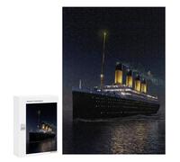 Featured Design: The Ship That Never Sinks, 300 PCS, Wooden Brain Teaser for Adults, Creative Indoor Hobby - to Assemble, Frame And Display