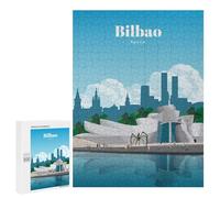 Featured Design: Visit Bilbao, 500 PCS, Wooden Art Puzzle, Thoughtful Present - for A Rewarding Weekend Challenge