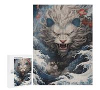 Featured Design: Whispering Waves A Lion's Tale, 500 PCS, Displayable Picture Puzzle, Festive Gift for Adults, for Mindful Indoor Entertainment