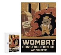 Featured Design: Wombat Construction Co., 300 PCS, Decorative Wooden Puzzle, Seasonal Home Décor - for A Rewarding Weekend Challenge