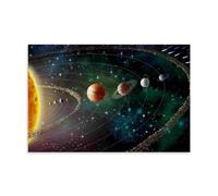 Features And Wonders of The Planets in The Solar System Wall Art Picture Print Modern Family Room Decor 08 x 12 inches (20 x 30 cm)