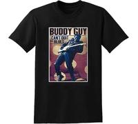 Featuring Blues Legend Buddy Guy On T-Shirt Black Tee(Medium)