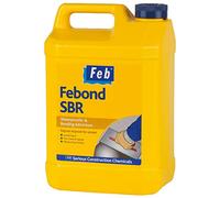 Feb Febond SBR (Styrene-butadiene) Waterproofer and Bonding Admixture, 5 Litre, Clear/Transparent