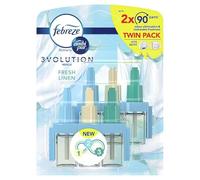 Febbreze 3Volution Plug-In Refill 2 Pack - Fresh Linen - Spraying a Gorgeous Freshness Into Your Home At Regular Timed Intervals.