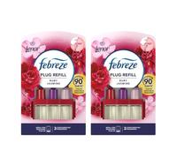 Febbreze 3Volution Plug-In Refill - Ruby Jasmine - Spraying a Gorgeous Freshness Into Your Home At Regular Timed Intervals - Pack of 2