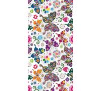 FEBE Folklore XXL Beach Towel, 100 x 180 cm, Bath Towel, Large, 100% Microfibre Towel, Beach Blanket, Summer Towels