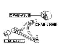 FEBEST OPAB-ASJB Trailing arm / Suspension arm bush