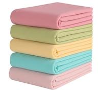 Febfim 4 PCS Muslim Women Soft Premium Solid Chiffon Hijab Scarves Shawl Long Scarf Wrap Scarves with Gift Box (2025 5C)