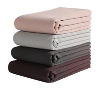 Febfim 4PCS Premium Dubai Muslim Women Chiffon Crinkle Hijab Scarf Plain Chiffon Bubble Hijab Wrap Shawl (Mixcolor ZJ)