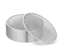 FEBFLO Sprouting Lids, 316 Stainless Steel Screen Lid for 70mm Regular Mouth Mason Jar, Mesh Bean Sprout Sieve Lids, Home Use Alfalfa, (12 regu)