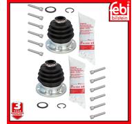 FEBI 08303 CV JOINT BOOT KIT TRANSMISSION END WHEEL SIDE REAR 2X FOR 251598201