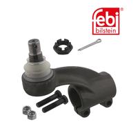 febi bilstein 09874 Tie Rod End with castle nut, cotter pin, locking nuts and screws, pack of one