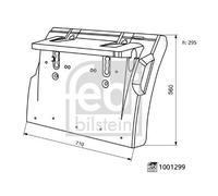Febi 1001299 Rear Left Lower Wing Fits Renault Trucks Volvo C Fe Ii Fh