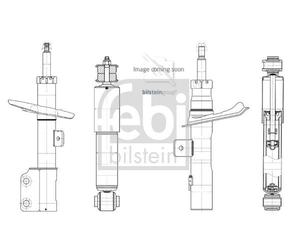 Febi 1002344 Rear Shock Absorber Fits Mercedes A-Class B-Class
