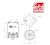 FEBI BILSTEIN 101281 Boot, air suspension