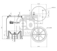 FEBI BILSTEIN 101281 Boot, air suspension