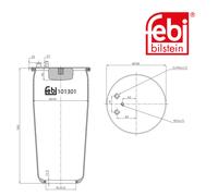 FEBI BILSTEIN 101301 Boot, air suspension