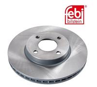 2x Brake Discs Pair Vented fits NISSAN NOTE E12 1.2 Front 2012 on 260mm Set Febi
