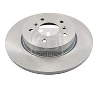 FEBI 108445 2x Rear Brake Discs Fits Nissan Qashqai Renault Captur Kadjar