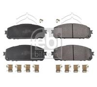 febi bilstein 170624 Brake Pad Set with fastening material, 1 unit