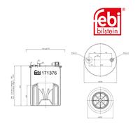 FEBI BILSTEIN 171376 Boot, air suspension