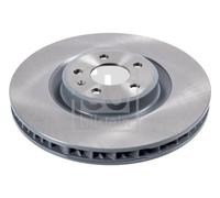 FEBI 171603 Brake Disc Front Right Coated 350mm Diameter Fits Porsche Macan