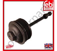 Febi 173133 Oil Filter Housing Cap Inc Sealing Ring Fits VW Golf Transporter T5