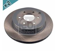 FEBI 178650 Brake Disc Rear Coated 308mm Diameter Fits Mercedes-Benz X-Class