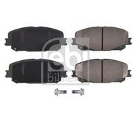 FEBI 180958 Brake Pad Set For Disc Brake Front 141.7mm Length Fits Renault