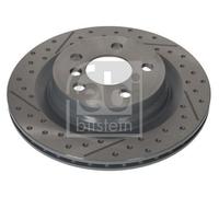 FEBI 181539 2x Brake Discs Rear Vented Perforated Fits Mini Mini Countryman