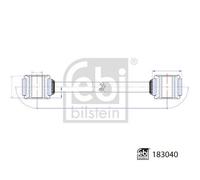 FEBI 183040 Stabiliser Bar Link Coupling Rod Left Rear Right Fits Mercedes-Benz