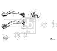 Febi 185574 Front Right Lower Suspension Arm Fits Bmw 5 Series