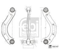 FEBI BILSTEIN 195147 Suspension arm