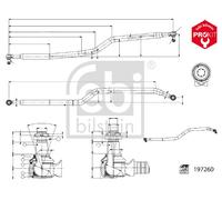 Febi 197260 Front Centre Rod Assembly Fits Scania G P R 1777323