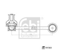 Febi 197303 Front Left Anti Roll Bar Link Fits Bmw 2 3 4 Series