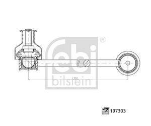 Febi 197303 Front Left Anti Roll Bar Link Fits Bmw 2 3 4 Series