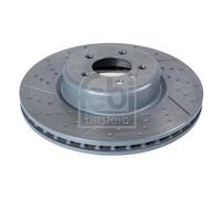 Brake Disc Single Vented fits BMW 220D F22, F23 2.0D Front 12 to 20 370mm Febi