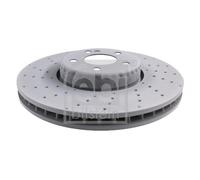 Febi Bilstein Brake Disc 175162 Front – for Mercedes-Benz C-Class, CLS, E-Class