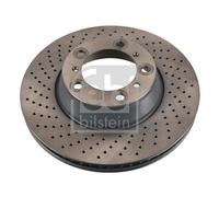 Febi 2 x Brake Discs fits Porsche 911 2006-2019 3.8 3.4 3.6 44060