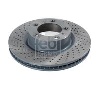 Brake Disc Single Vented Front Left 330mm 108215 Febi 99735140100 99735140101