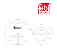 FEBI BILSTEIN 20381 Boot, air suspension
