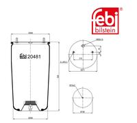 Febi 20481 Air Spring Standard Durable High Performance Premium Quality