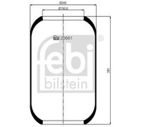 febi bilstein 20661 Air Spring without piston, pack of one