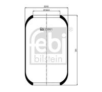 febi bilstein 20661 Air Spring without piston, pack of one