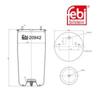 Febi 20942 Air Spring Standard Durable High Performance Premium Quality