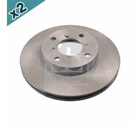 FEBI 26046 Brake Disc Front Coated 246mm Diameter Fits Suzuki Baleno Liana