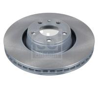 2x Brake Discs Pair Vented fits AUDI A6 C6 2.0D Front 08 to 11 321mm Set Febi